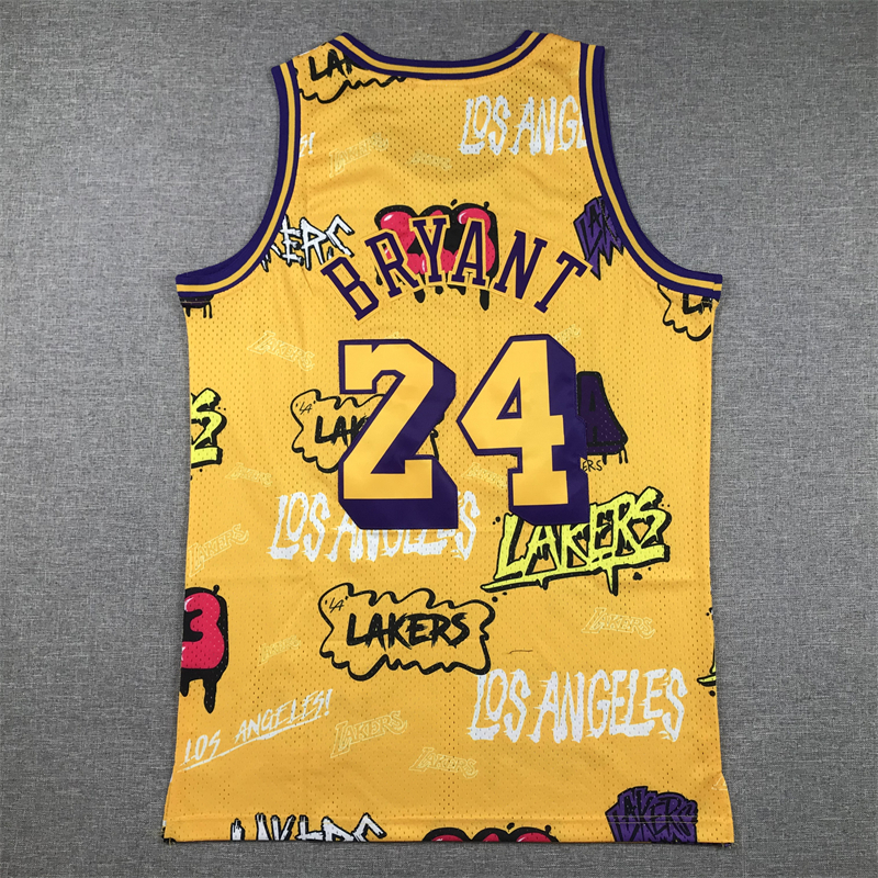 Men Los Angeles Lakers #24 Bryant Yellow 2024 NBA Jersey->minnesota timberwolves->NBA Jersey